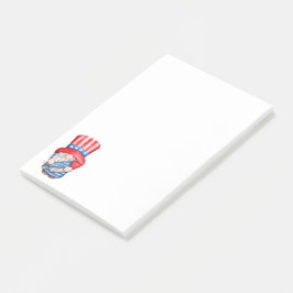 Independence day Gnome Post-it Notes Block