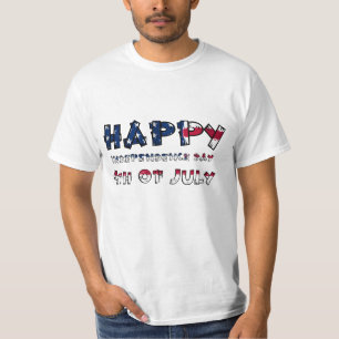Independence day i Amerika, tryckt T-shirt