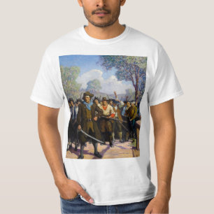 Independence day, i Concord Bridge av N.C. Wyeth T Shirt