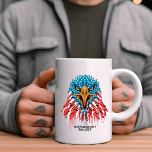 Independence day i USA-kaffe Mugg