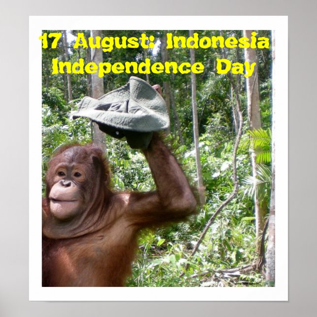 Independence day Indonesien 17 augusti Poster (Framsidan)
