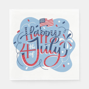 Independence day juli 4:e Pappersservett