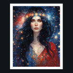 Independence day juli: Woman Fireworks Art Deco Poster<br><div class="desc">Skriver är lämpliga för ramning. Du kan ändra bakgrunden till färg. Alla bilder finns i många storlekar och kan överföras till andra produkter. Finns som canvas-, poster-, trä-, metall- och akrylavtryck</div>