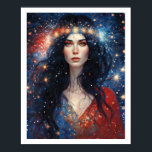 Independence day juli: Woman Fireworks Art Deco Poster<br><div class="desc">Skriver är lämpliga för ramning. Du kan ändra bakgrunden till färg. Alla bilder finns i många storlekar och kan överföras till andra produkter. Finns som canvas-,  poster-,  trä-,  metall- och akrylavtryck</div>