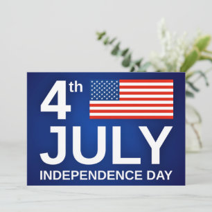 Independence day-kort juli 4:e USA flagga Patrioti