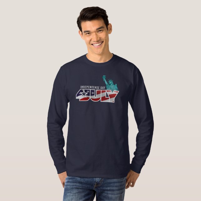 Independence day | MANAR LÅNGÄRMAD T Shirt (Hel framsida)