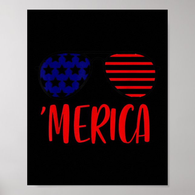Independence day Merica Memorial Day Poster (Framsidan)
