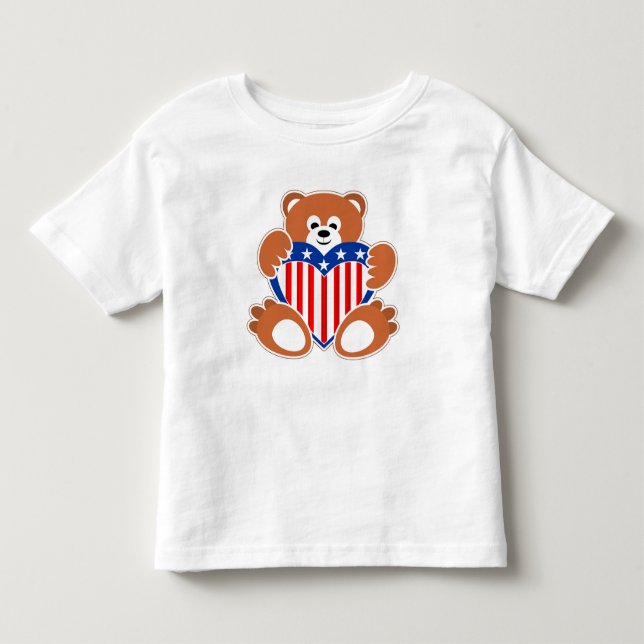 Independence day Nalle T Shirt (Framsida)