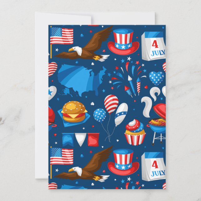 independence day party inbjudningar (Framsida)