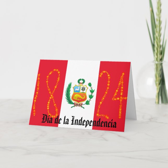 Independence day Peru Kort (Framsida)