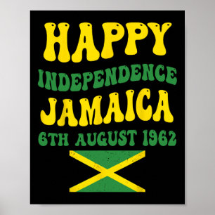 Independence day Proud Jamaican Flagga 6e 19 augus Poster
