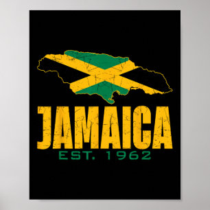 Independence day sedan 1962 har Proud Jamaican Fla Poster
