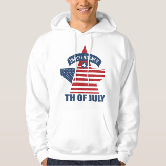 Independence day Star Design Hoodie