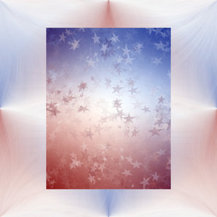 Independence day Stars klippbok Papper
