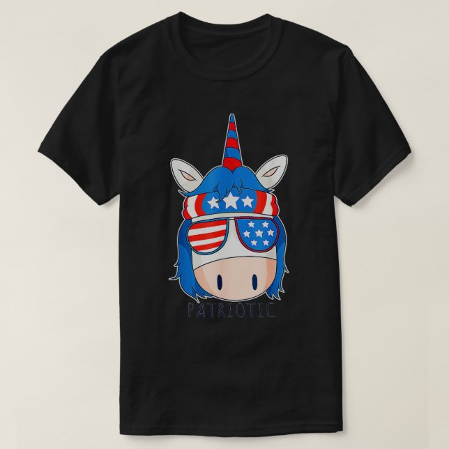 Independence day USA Funny Un T Shirt (Design framsida)