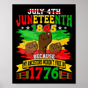 Independence day Women Manar Black History Graphic Poster