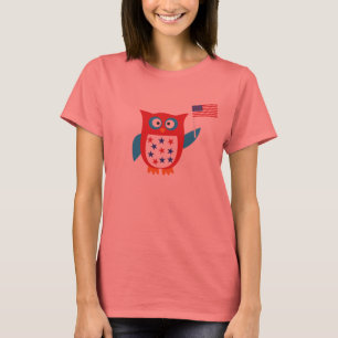 Independence dayuggla tee shirt