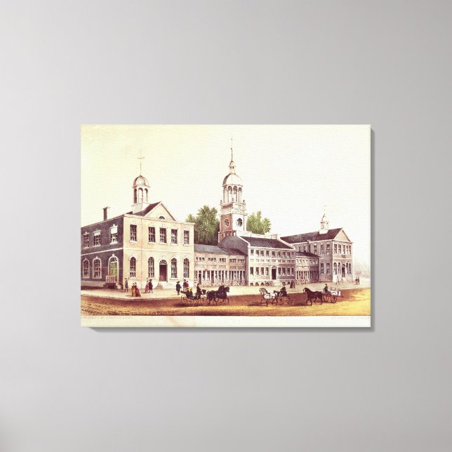 Independence Hall, Philadelphia Canvastryck (Framsida)