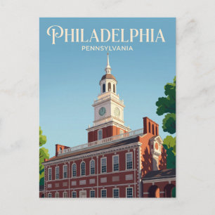 Independence Hall USA Vykort