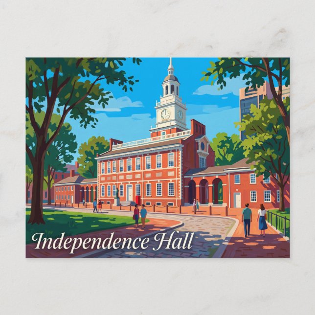 Independence Hall USA Vykort (Framsida)