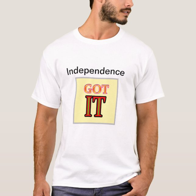 Independence  jGibney Zazzle Men's Basic T-Shirt l (Framsida)