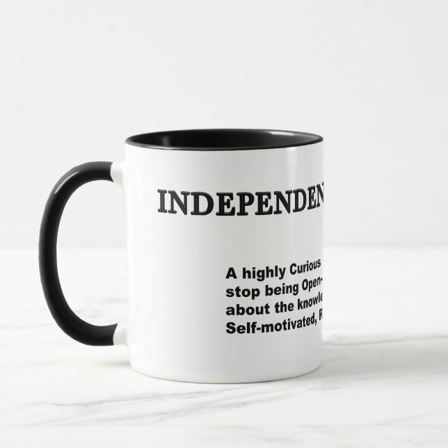Independent researcher mugg (Vänster)