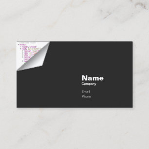 Indestructible HTML-krullning - Visitkort