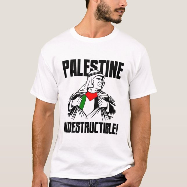 Indestructible Palestina Tee Shirt (Framsida)