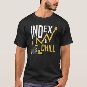 Index & Chill Lagrar Market Trading Bitcoin Crypto T Shirt