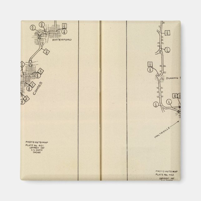 Index karta Albany, Saratoga Vår Magnet (Framsidan)