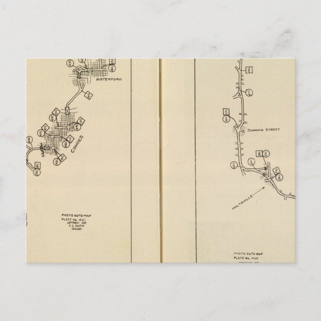 Index karta Albany, Saratoga Vår Vykort (Framsida)