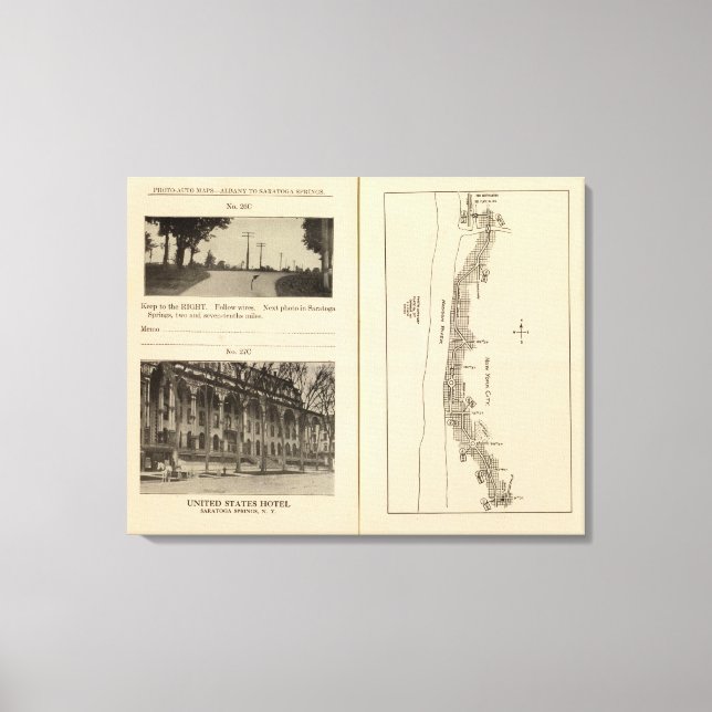 Index karta New York City Canvastryck (Framsida)