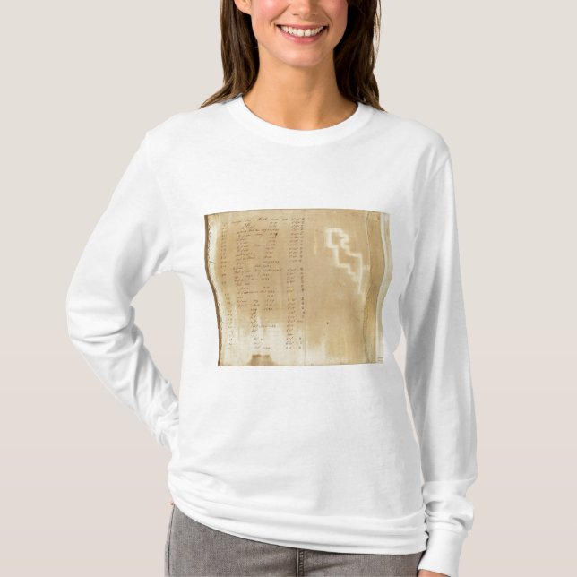 Index Michigan och Indiana gränsgranskning Tee (Framsida)