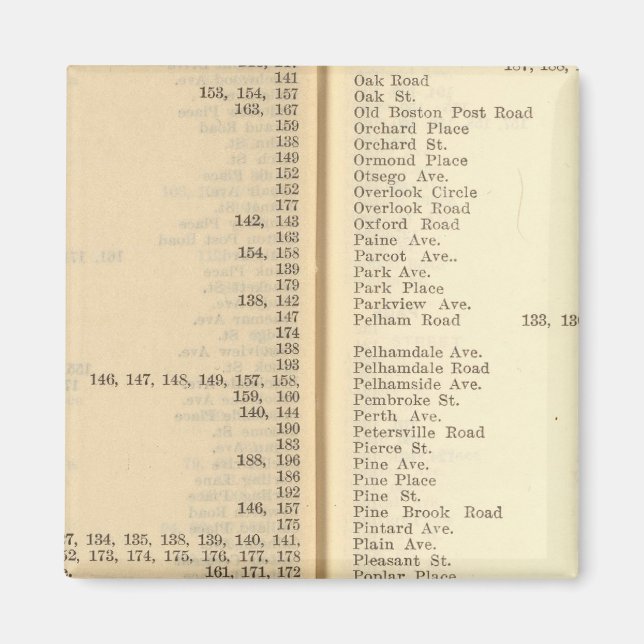 Index New Rochelle Magnet (Framsidan)