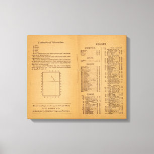 Index Rand McNallys Arizona Canvastryck