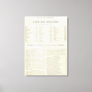 Indexerad kartbok av världen United States Canvastryck