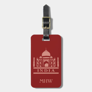 INDIA anpassningsbar bagagetagg Bagagebricka