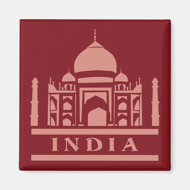 INDIA anpassningsbar färg magnet (Framsidan)