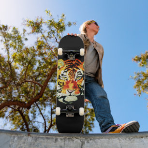 INDIA BENGAL TIGER SKATE BOTT MINI SKATEBOARD BRÄDA 18,5 CM