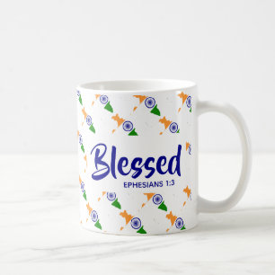 INDIA Blsed Epheyers Scripture Christian Kaffemugg