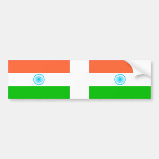 INDIA Carflag, sticker Bildekal