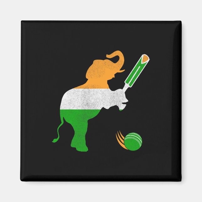India Cricket 1  Magnet (Framsidan)