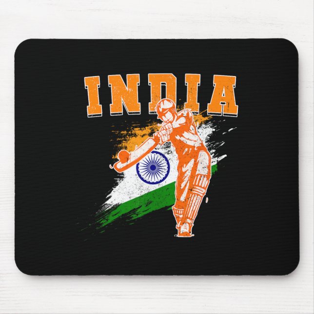 India Cricket Supporters Jersey Bharath Cricket Fa Musmatta (Framsidan)
