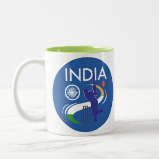 India Cricket Team Mug Två-Tonad Mugg