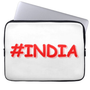 "#India" Cute Design. Köp nu Laptop Fodral