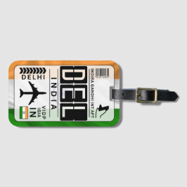 India Delhi Luggage Tag Bagagebricka