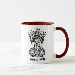 india emblem mugg