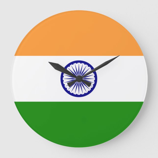 India flag  stor klocka (Framsida)