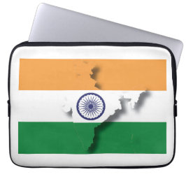 INDIA FLAGGA LAPTOP FODRAL