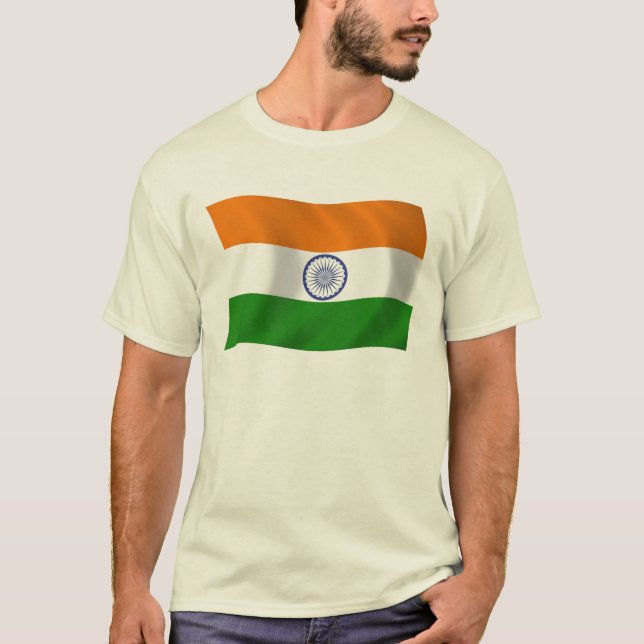 India Flagga Shirt Tee (Framsida)